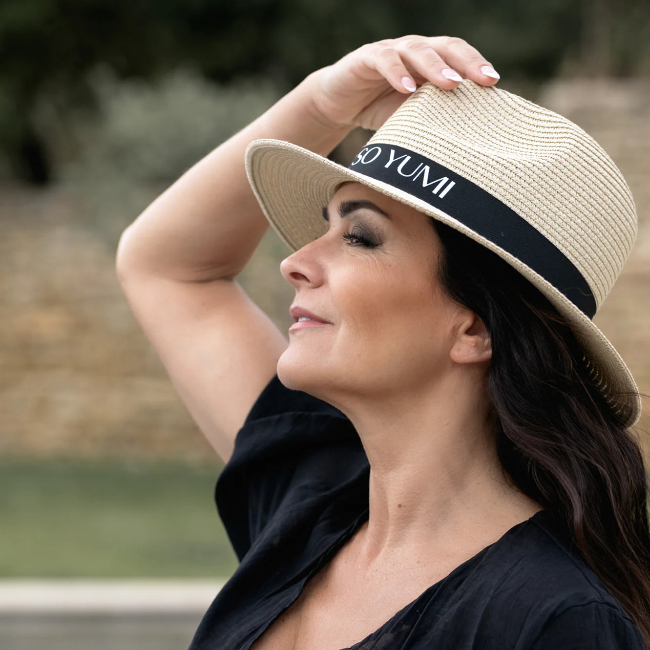 Sombrero de paja "Tan sexy, tan Yumi"