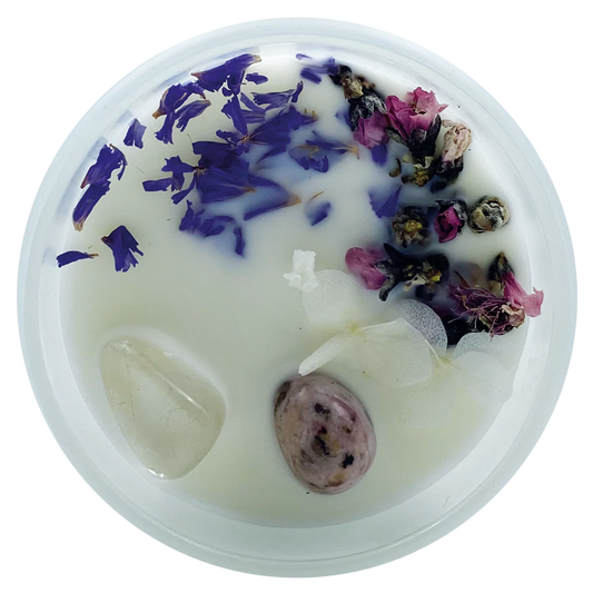 Vela perfumada "Clarividencia", fragancia de flor de algodón