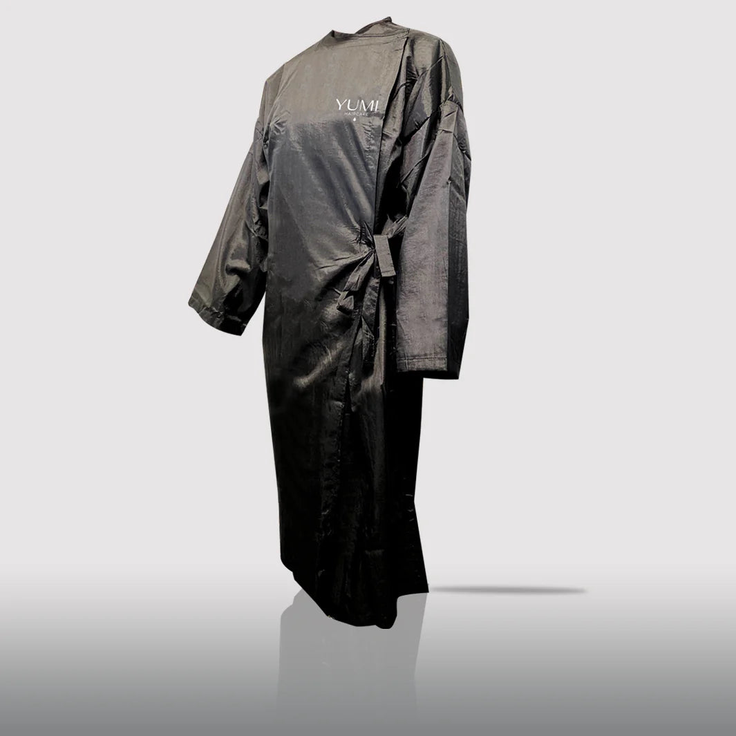 Langärmeliger Kimono, schwarz
