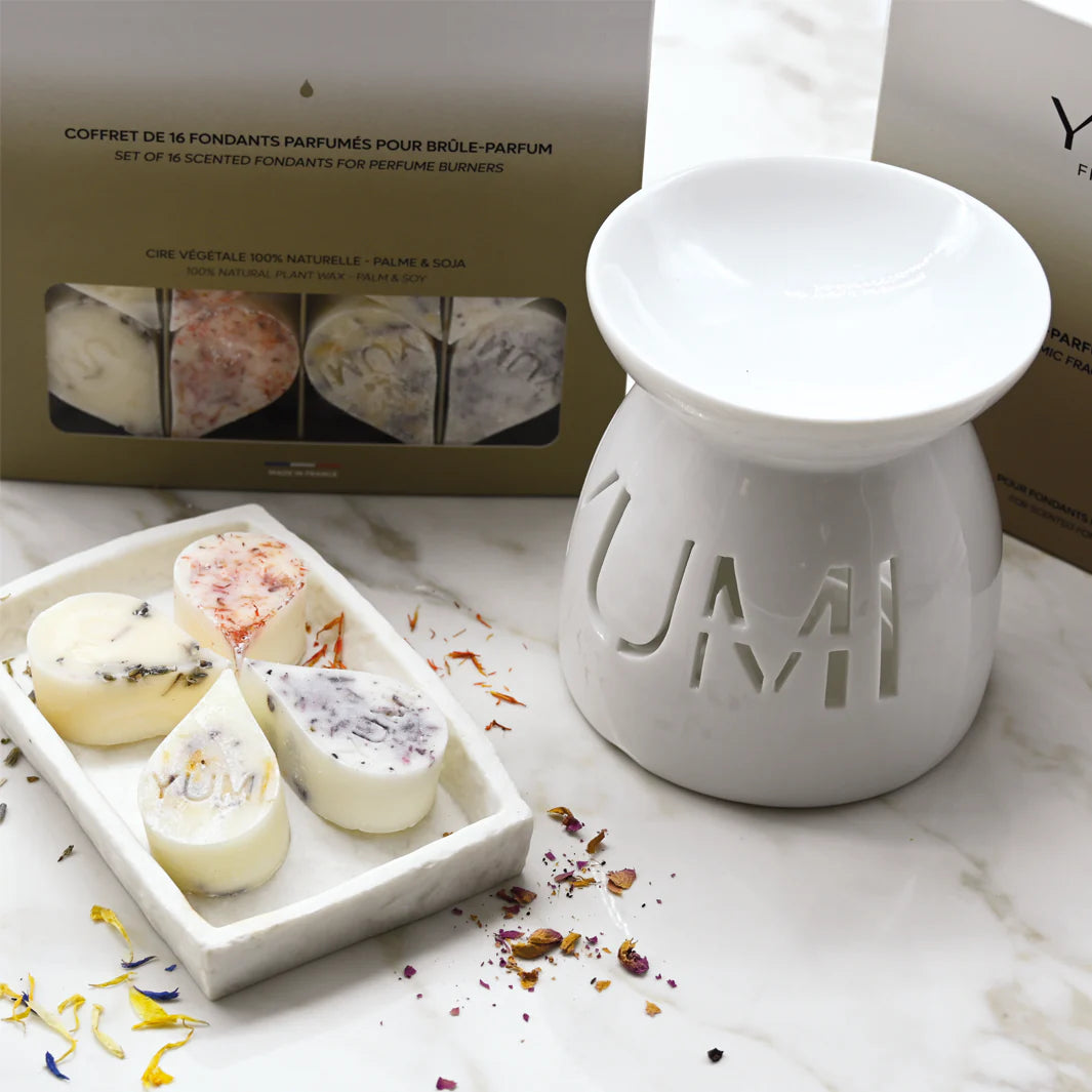 Elegante quemador de fragancias de cerámica