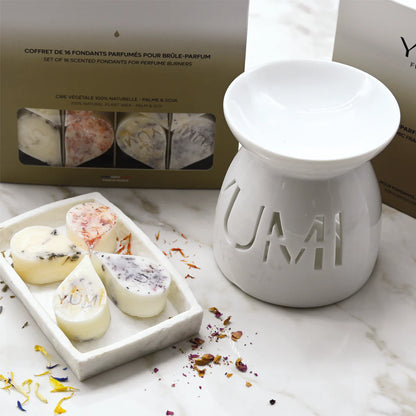 Elegante quemador de fragancias de cerámica