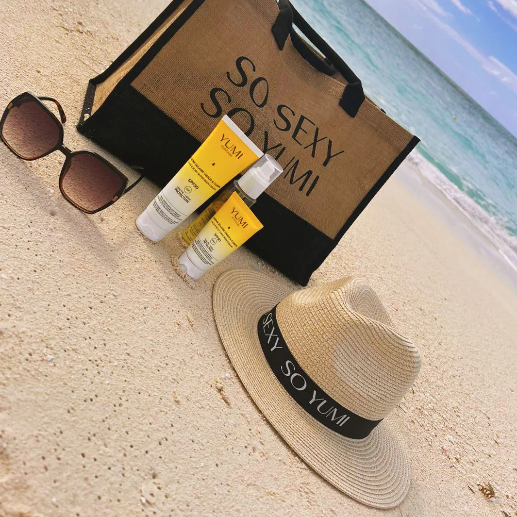 Sombrero de paja "Tan sexy, tan Yumi"