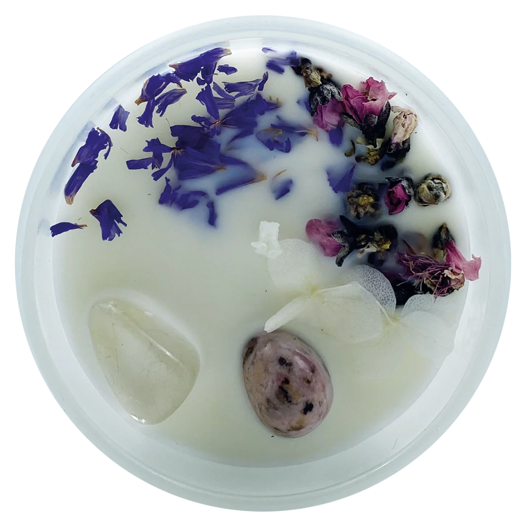 Vela perfumada "Clarividencia", fragancia de flor de algodón