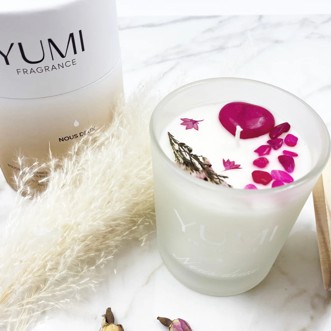 Vela perfumada "Nous Deux", notas aromáticas de melocotón y té oolong