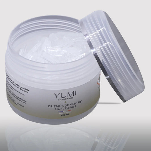 Cristales de menta para aromaterapia