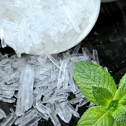 Cristales de menta para aromaterapia