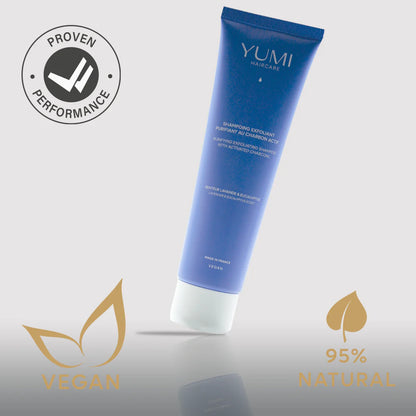 Champú exfoliante limpiador con carbón activado