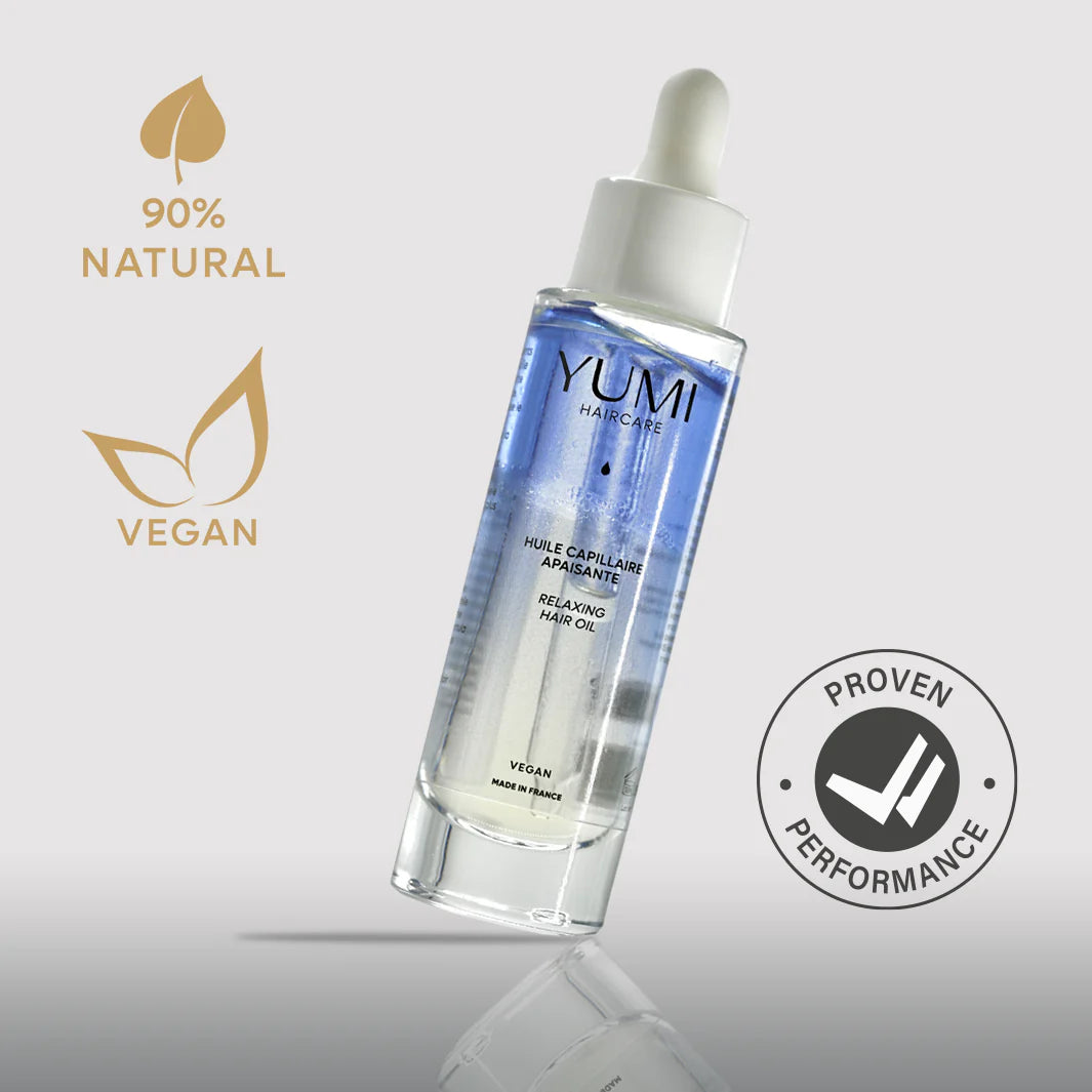 Aceite capilar calmante para cuero cabelludo sensible