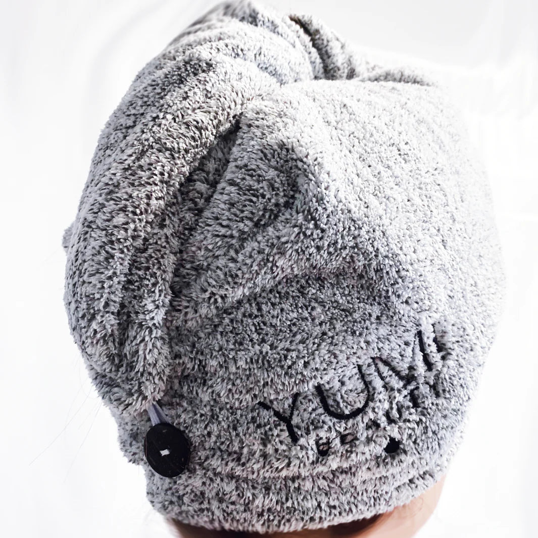 Toalla para el cabello hecha de fibra de bambú 