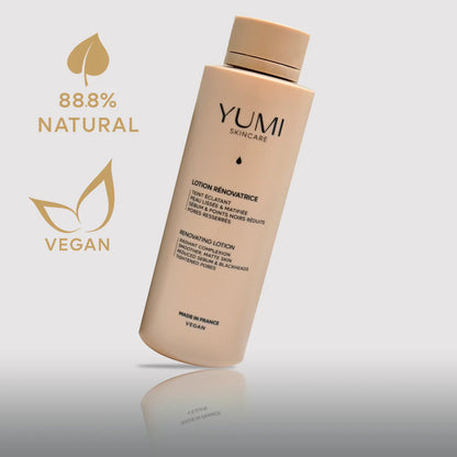 Loción nutritiva, limpiadora e iluminadora.