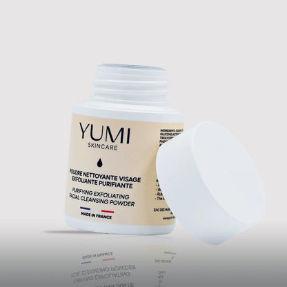 Polvo limpiador facial, exfoliante limpiador