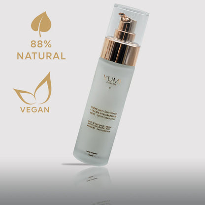 Crema facial antiedad con ácido hialurónico (50 ml)