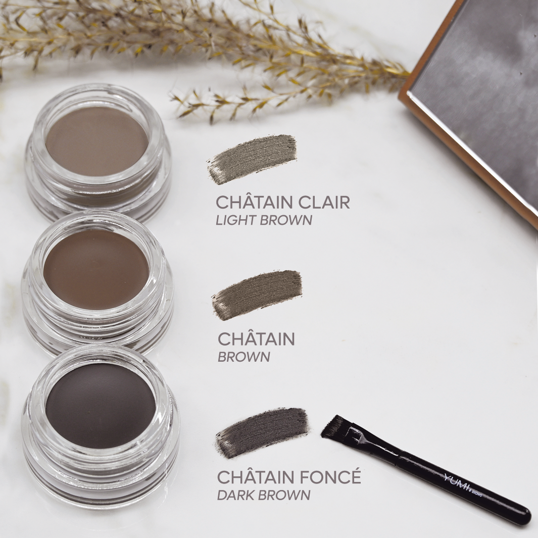 Crema para cejas con color, marrón oscuro